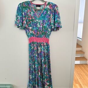 Vintage Diane Freis Floral Dress